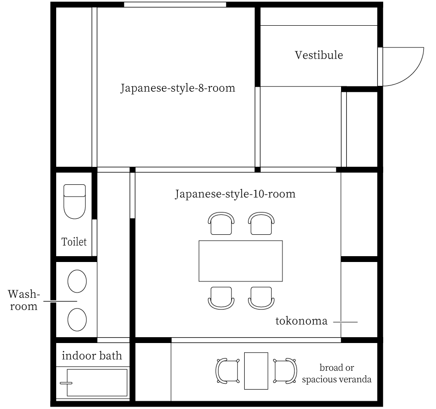 Special japanese room Floor plan image