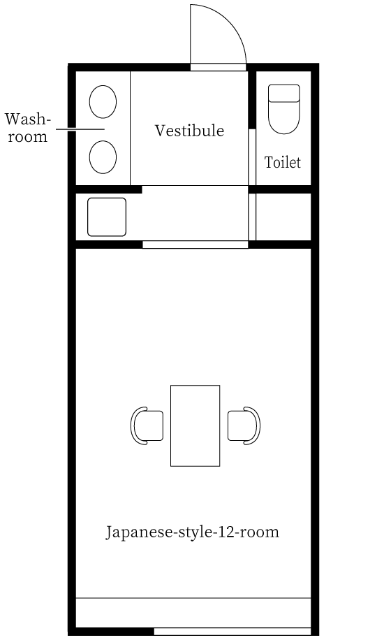 Japanese style 12 room Floor plan image